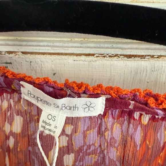 Poupette St Barth, silk mini kaftan. Size Small. NWT - Picture 5 of 7